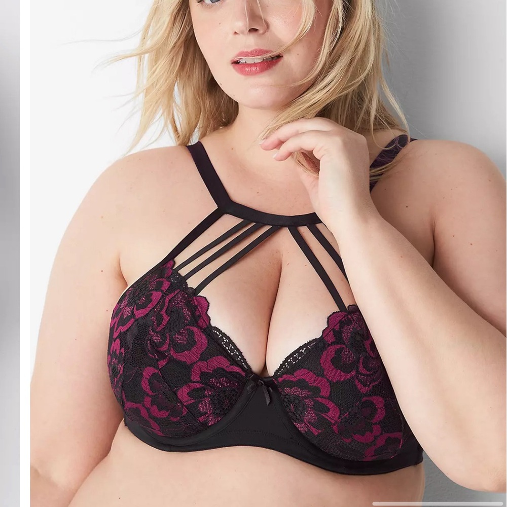 High-Neck Lightly Lined Balconette Bra